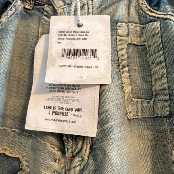 Magnolia Pearl Distressed Denim Pants - Blue - Picture 2 of 7
